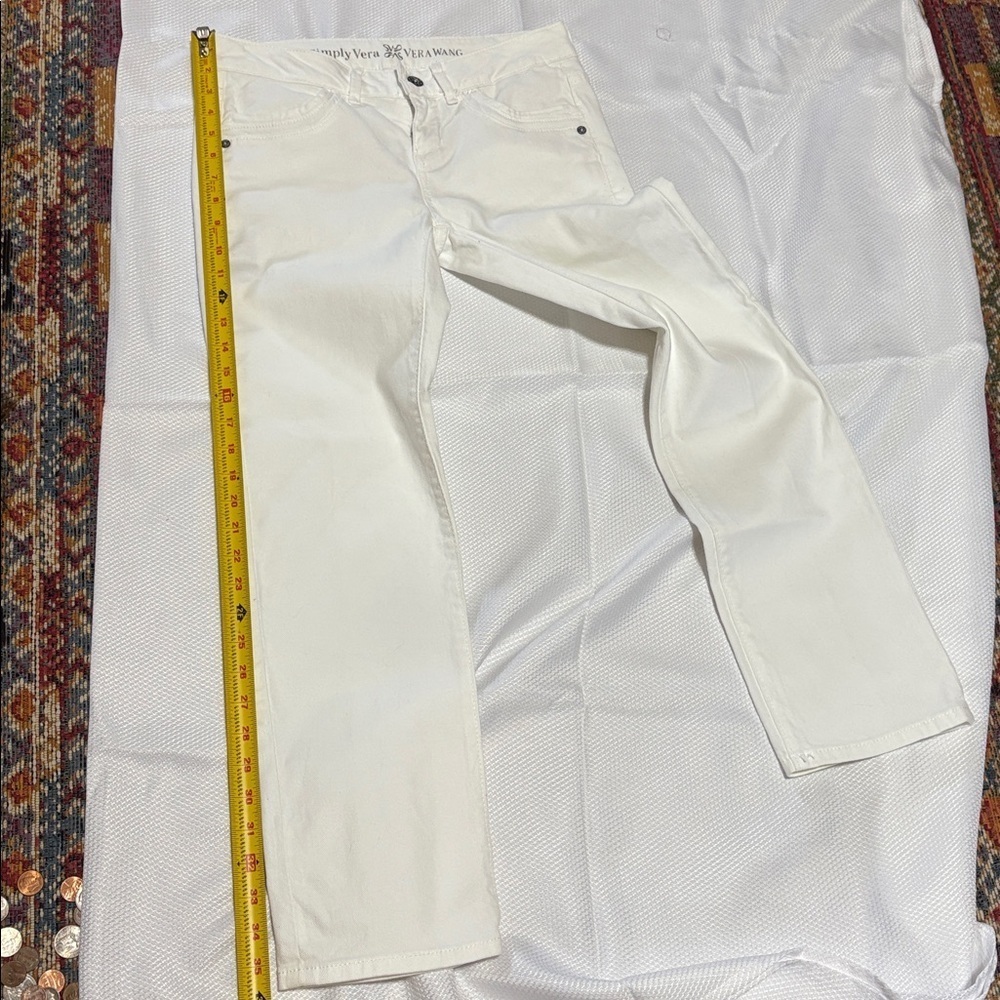 Simply Vera Vera Wang Crisp White Pants - Picture 11 of 11